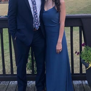 Revelry skye bridesmaid dress size 0 romantic blue